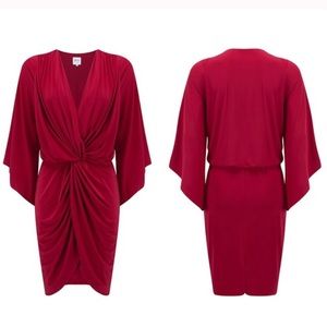 Misa Los Angeles Teget Red Mini Dress